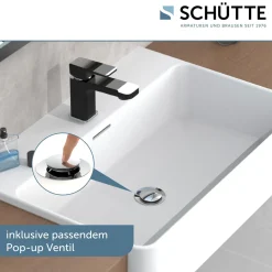 Waschtischarmatur „Madagaskar“ schwarz/chrom^Schütte