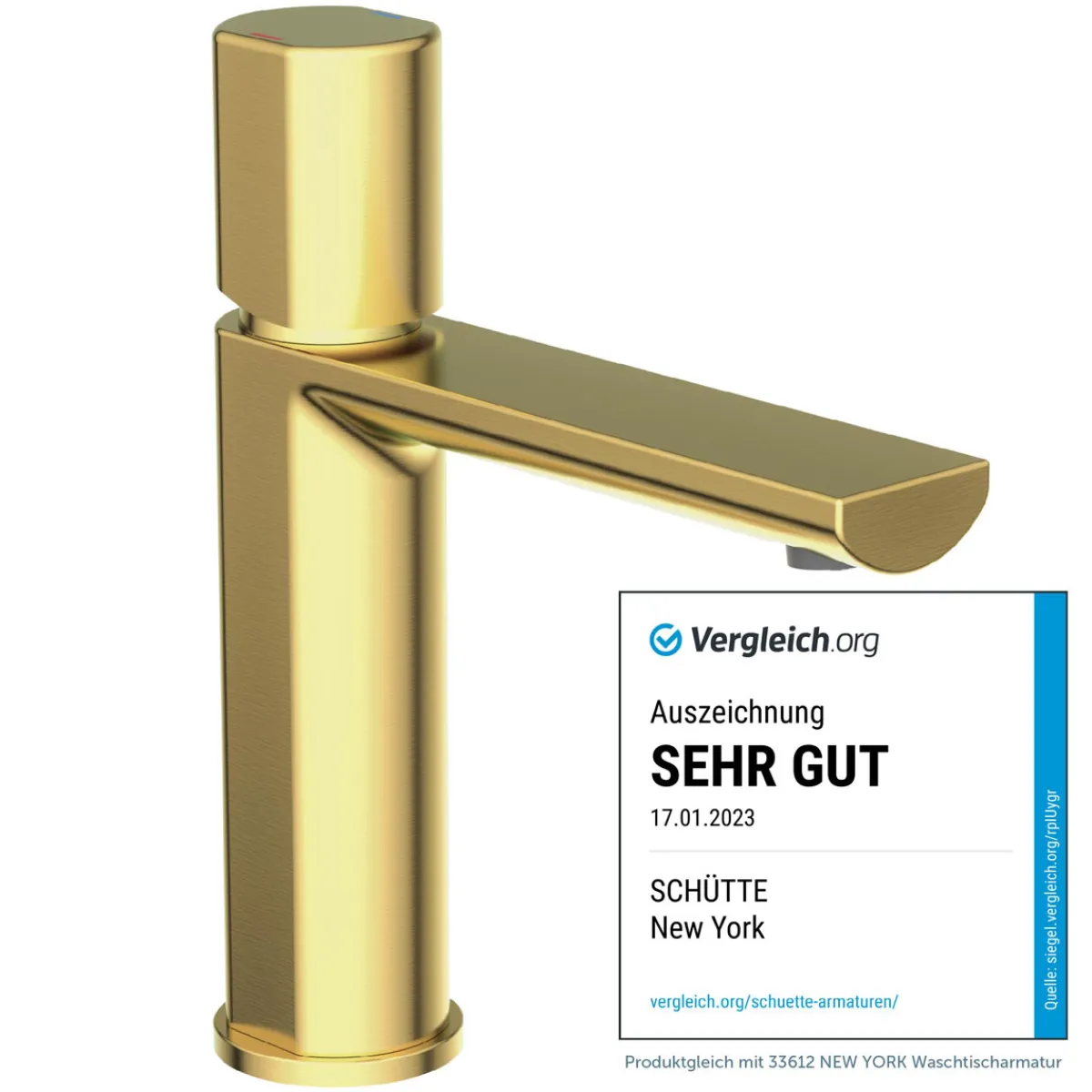 WT-Armatur New York,gold,Kartusche mit^Schütte Best