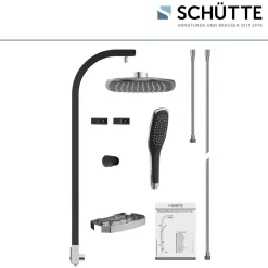 Überkopfbrause-Set Madagaskar schwarz^Schütte Best