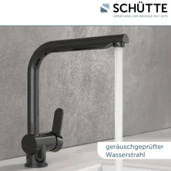Schütte Schwenkbare Küchenarmatur Rio graphit glänzend
