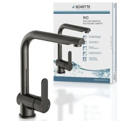 Schütte Schwenkbare Küchenarmatur Rio graphit glänzend