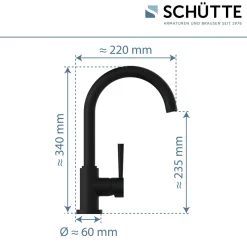 Spültischarmatur Cornwall Schwarz matt*Schütte Online