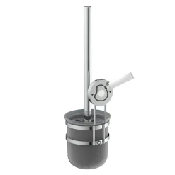 Wand-WC Bürstenhalter Chrom zum Kleben oder Schrauben*Schütte Hot