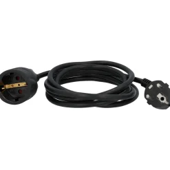 Schuko-Verlängerung H05VV-F3G1 2m schwarz