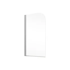 Schulte Badewannenfaltwand Komfort 140 x 80 cm Echtglas grau