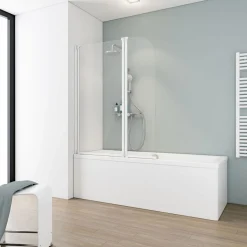 Badewannenfaltwand 2 teilig 115 x 140 cm*Schulte Best