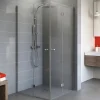 Schulte Drehfalttür als Eckeinstieg AlexaStyle 2,0 192 x 100 x 100 cm alu klar
