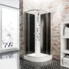 Komplettdusche Rhodos 225 x 85 x 85 cm schwarz^Schulte New