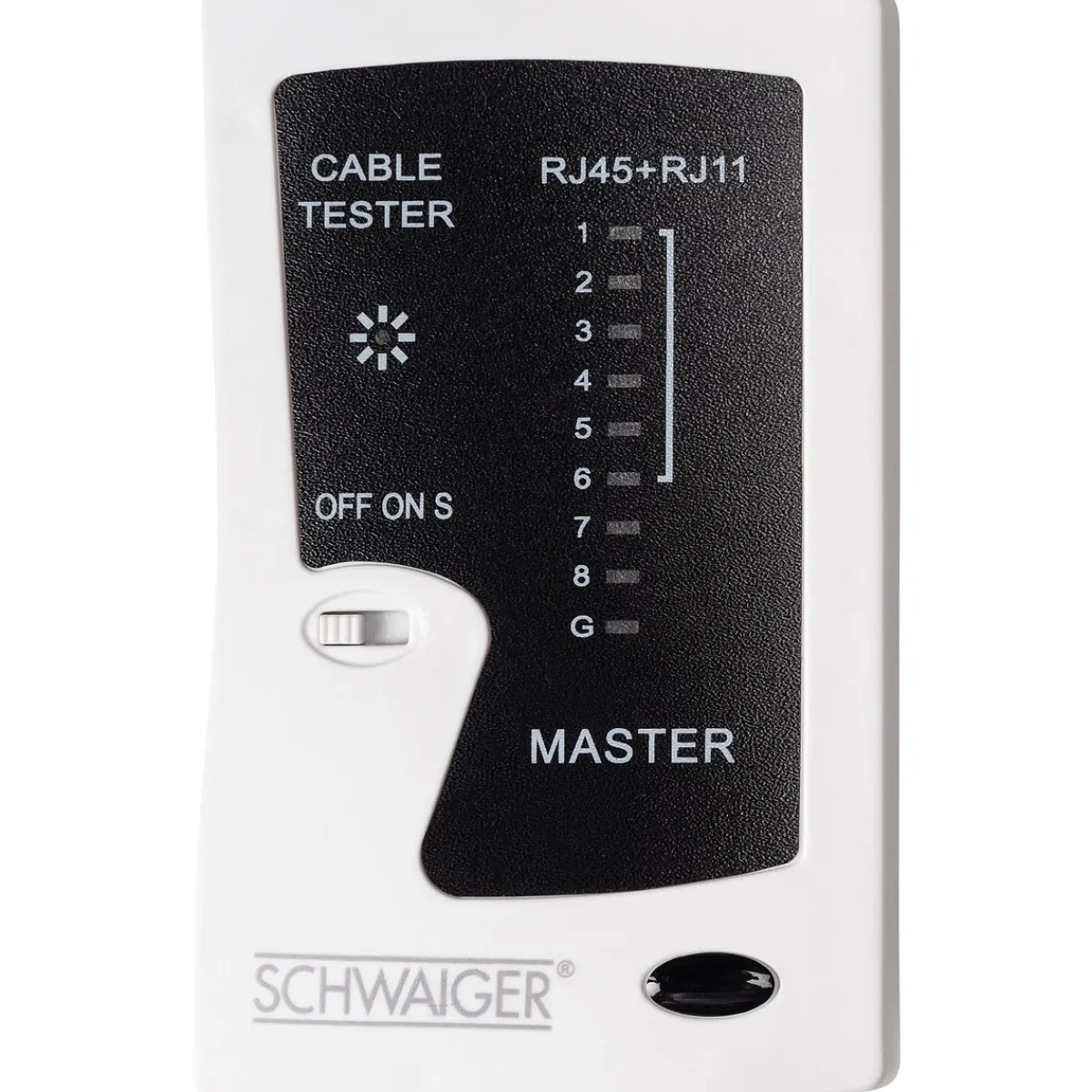 Netzwerkkabeltester für RJ45 und RJ11*Schwaiger Discount