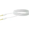 Schwaiger A-Audio-Anschlusskabel Stereo 1,5 m weiß vergoldet