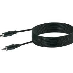 Schwaiger Audio-Anschlusskabel-Klinkenstecker 5m schwarz