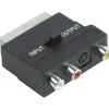 Schwaiger Video-AV-Adapter IN/Out schwarz