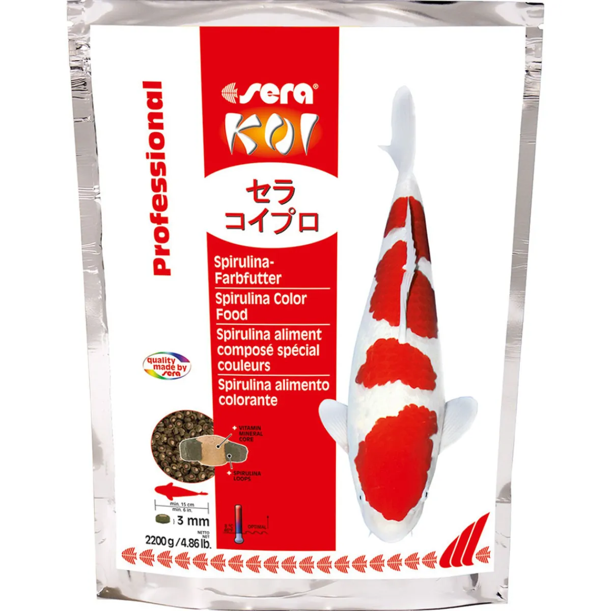KOI Professional Spirulina-Farbfutter 2,2 kg^sera Sale