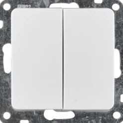 Unitec Serienschalter Monaco ultraweiß 10,5 x 8,2 x 5,5 cm