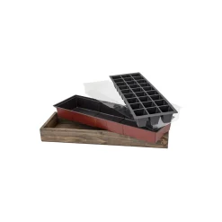 Anzuchtholzkiste 27er Topfplatte 50 x 16 x 6 cm*Siena Garden Discount