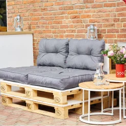 Sitz-/Rückenkissen Almaaz 4-teilig für Euro-Palette grau^Siena Garden Online
