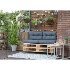 Sitz-/Rückenkissen Almaaz 4-teilig für Euro-Palette grau^Siena Garden Online