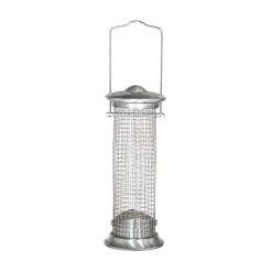 Vogelfuttersäule Aluminium Line für Nüsse 24 cm*Siena Garden