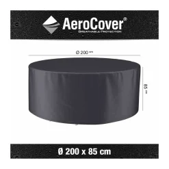 Sitzgruppenhülle AeroCover Durchmesser 200 x 85 cm atmungsaktiv^