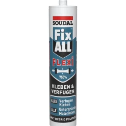 Soudal Kleber Fix ALL nach Aushärtung dauerelastisch weiß