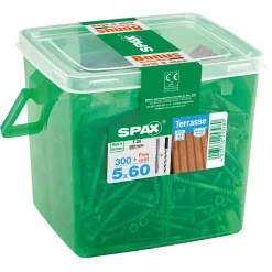 Terrassenschraube-Set Zylinderkopf 5 x 60 mm*Spax Clearance