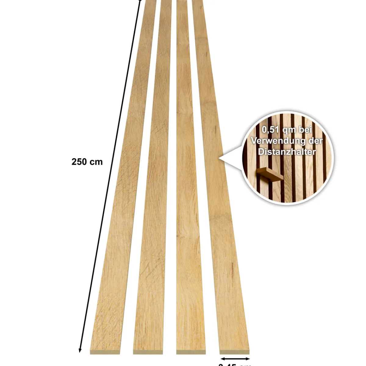 Classic Stix, Eiche hellbraun, 250x3,45 cm^Specht Discount