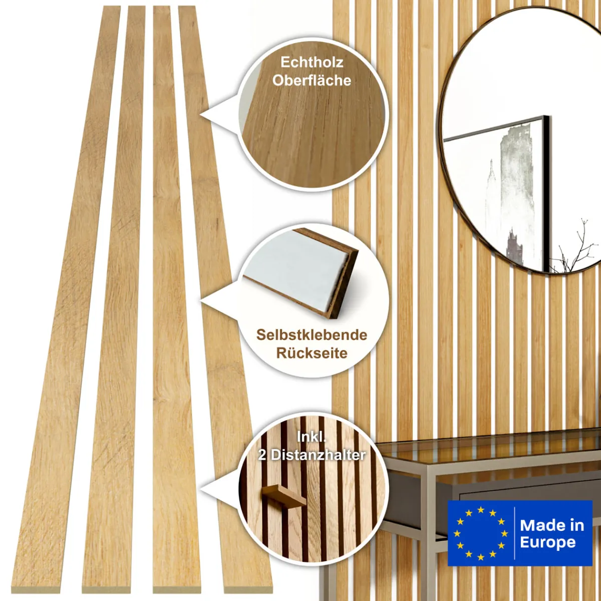 Classic Stix, Eiche hellbraun, 250x3,45 cm^Specht Discount