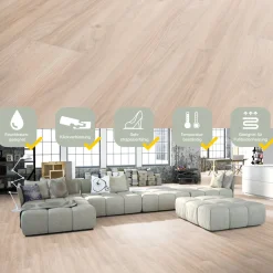 Vinyl SPC Ambiente Calvados Eiche 1220 x 230 x 4,8 mm*Specht Vinylboden Hot