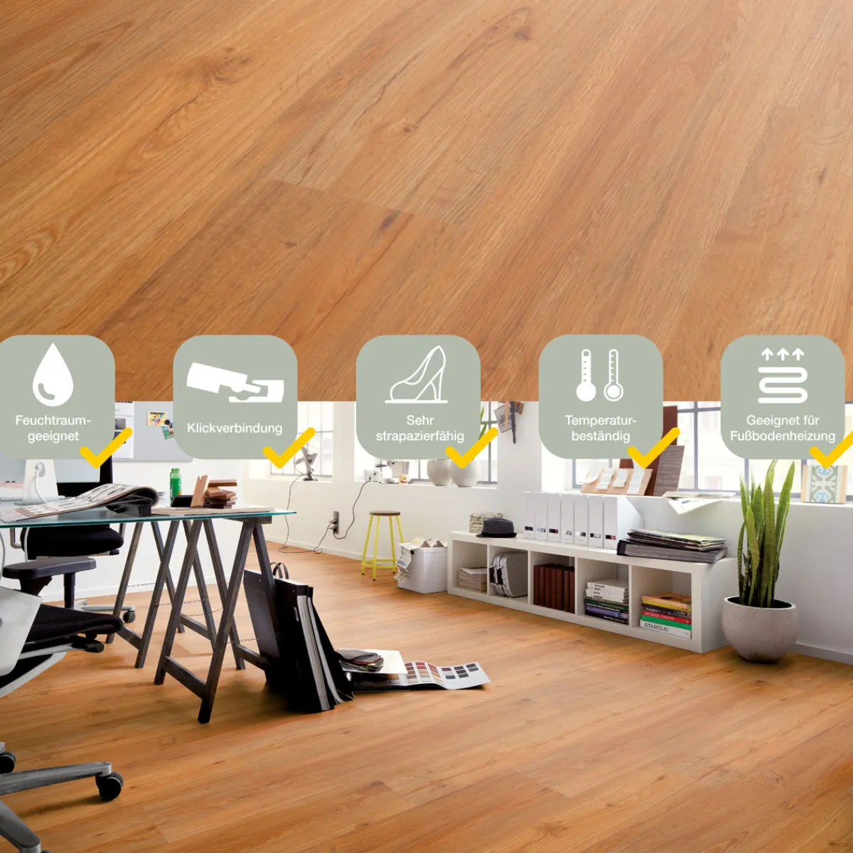 Specht Vinylboden Vinyl SPC Ambiente Avignon Eiche 1220 x 230 x 4,8 mm
