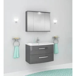 Spiegelschrank Olivia anthrazit*