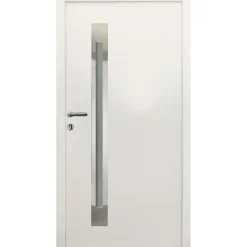 Sicherheits-Nebeneingangstuer NS4 RC2 auf Maß, Weiss, Links*SplenDoor Clearance