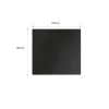 Stahlbodenplatte Quadrat 100x100cm, Stärke 2mm, Farbe: Schwarz^Valo New
