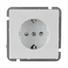 Steckdose mit Kindersicherung Montreal ultraweiß Serie 502* Outlet
