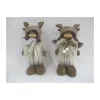 Stoffpuppen Weihnachtskids steh. sort. 21cm beige^ Hot