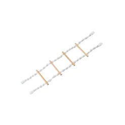 Strickleiter Cage Toy weiß 4 Stufen 65 x 16 cm mit Schraubbefestigung