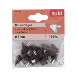Bodenträger Stahl Durchmesser 0,5 x 0,8 cm braun 12 Stück^Suki Clearance