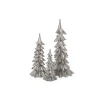 Tanne silber mit Glitzer 17 x 36,5 cm Polyresin^ New