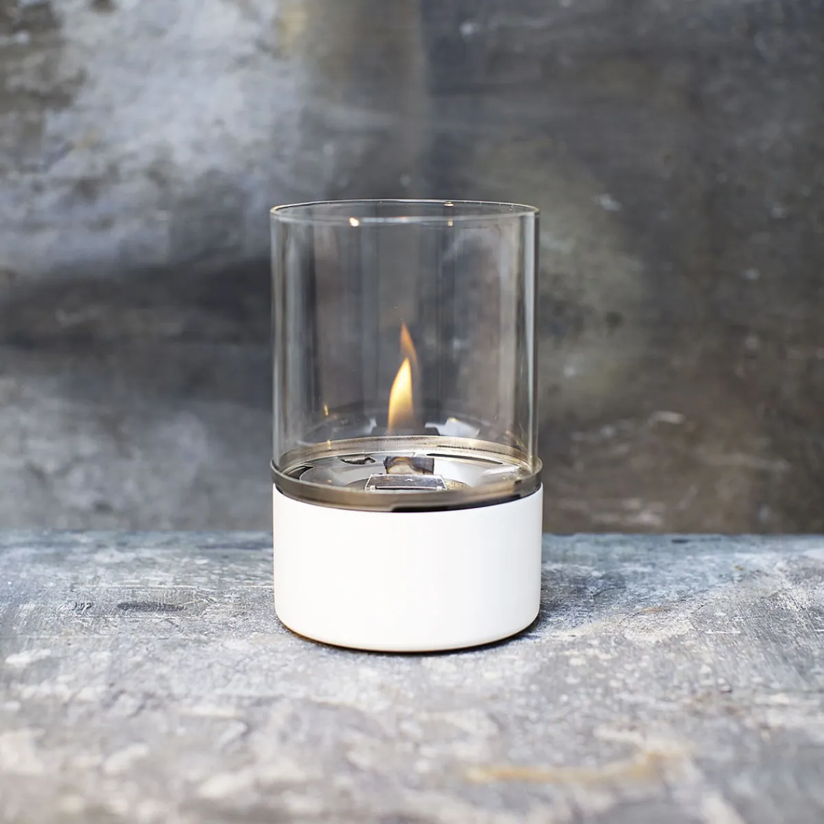 Tischfeuer Turm weiß^Tenderflame Sale