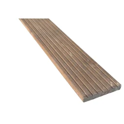 Terrassendiele Bangkirai genutet/geriffelt 274 x 14,5 x 2,1 cm^ New