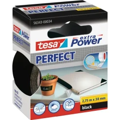 Extra Power Gewebeband schwarz 38 mm^Tesa