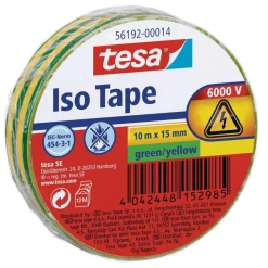 Isolierband gelb/grün 10 m x 15 mm*Tesa Sale