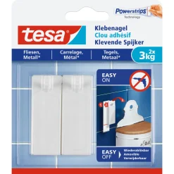 Klebenagel für Fliesen 2 Stück Traglast 2 x 3 Kg*Tesa Sale