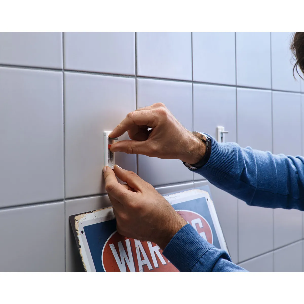 Klebenagel für Fliesen 2 Stück Traglast 2 x 3 Kg*Tesa Sale