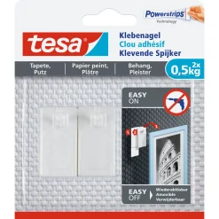 Klebenagel für Tapete und Putz 2 Stück Traglast 2 x 0,5 kg*Tesa