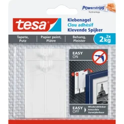 Klebenagel für Tapete und Putz 2 Stück Traglast 2 x 2 kg*Tesa New
