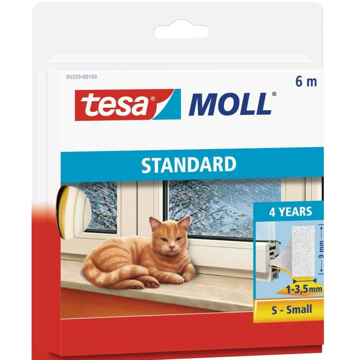 Langlebiger Schaumstoff für Spalten von 1-3 5 mm weiß Standard^Tesa Sale