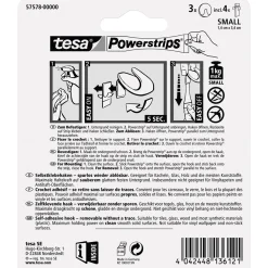 Powerstrips Haken Small rund chrom 3 Stück*Tesa Sale