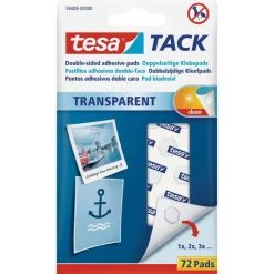 Tesa TACK doppelseitige Klebepads 72Pads