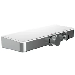 Thermostat-Duscharmatur Ocean chrom/weiß mit Ablage