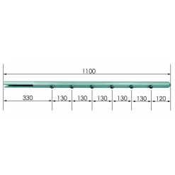 TREBA B1 Geländerstab Aluminium^ Clearance
